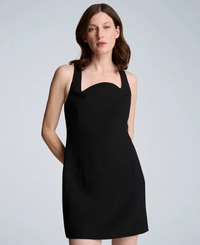 Kenneth Cole Women's Square Neck Short Dress In Black