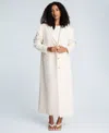 Kenneth Cole Tailored Long Coat In White