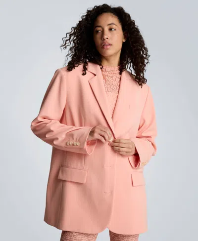 Kenneth Cole Women's Three-button Boyfriend Blazer In Pink