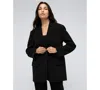 Kenneth Cole Women's Vision Twill Three-button Boyfriend Jacket In Black