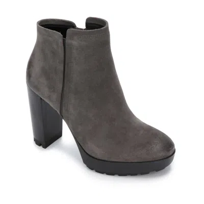 Kenneth Cole Womens Justin Lug Chelsea Pg Faux Leather Ankle Boots In Asphalt In Gray