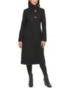 Kenneth Cole Wool-blend Coat In Black