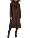 Kenneth Cole Wool-blend Coat In Gold