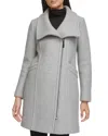 Kenneth Cole Wool-blend Coat In Grey