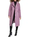 Kenneth Cole Women's Military Wool Blend Overcoat In Multi
