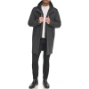 Kenneth Cole Wool Car Coat In Charcoal