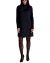 Kenneth Cole Wool-blend Medium Jacket In Black