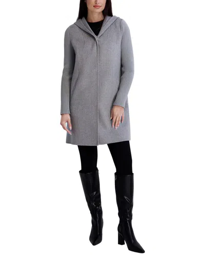 Kenneth Cole Wool-blend Medium Jacket In Blue