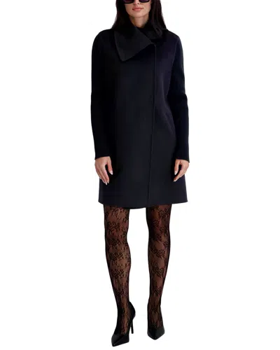 Kenneth Cole Wool-blend Medium Jacket In Black