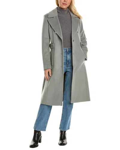 Kenneth Cole Wool-blend Military Jacket In Animal Print