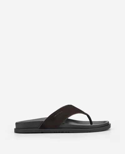 Kenneth Cole Worly Leather Sandal In Brown