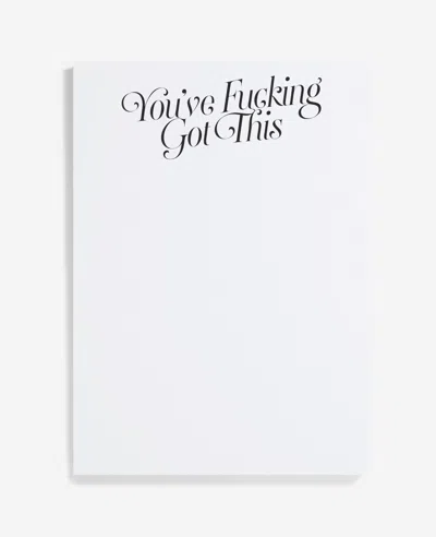 Kenneth Cole X Dear Annabelle Collab Not Safe For Work Notepads Set Of 4 In White