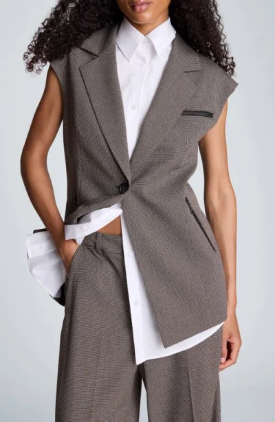Kenneth Cole Zip Pocket Vest In Gray