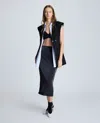 Kenneth Cole Women's Sheer Pencil Skirt In Black