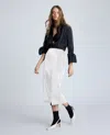 Kenneth Cole Sheer Pencil Skirt In Pure White