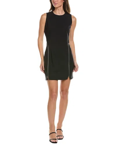Kenneth Cole Zipper Detail Sheath Dress In Black
