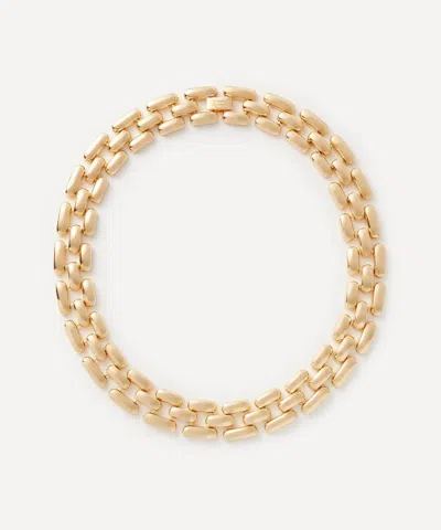 Kenneth Jay Lane 14ct Gold-plated Square Link Chain Necklace