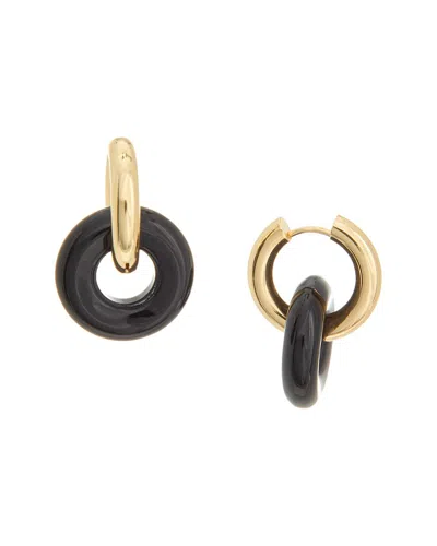 Kenneth Jay Lane 14k Plated Hoop Earrings In Purple