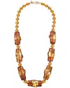 Kenneth Jay Lane 18k Plated Bead Necklace