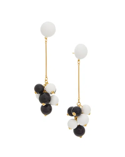 Kenneth Jay Lane 18k Plated Cluster Earrings In Metallic