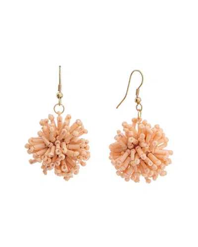 Kenneth Jay Lane 18k Plated Dangle Earrings In Neutral