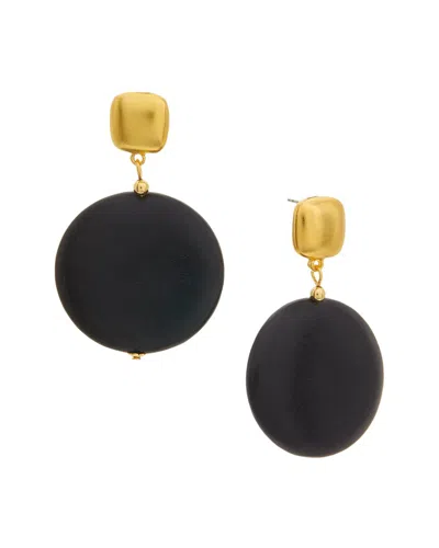 Kenneth Jay Lane 18k Plated Dangle Earrings In Neutral