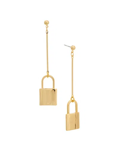Kenneth Jay Lane 18k Plated Dangle Earrings In Neutral
