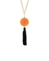 Kenneth Jay Lane 18k Plated Pendant Necklace