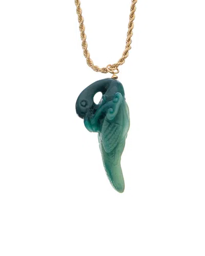 Kenneth Jay Lane 18k Plated Pendant Necklace