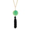 Kenneth Jay Lane 18k Plated Pendant Necklace