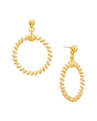 Kenneth Jay Lane 4054egw-white (pierced)