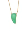 Kenneth Jay Lane 22k Plated Pendant Necklace