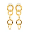 Kenneth Jay Lane 5 Ring Drop Earrings