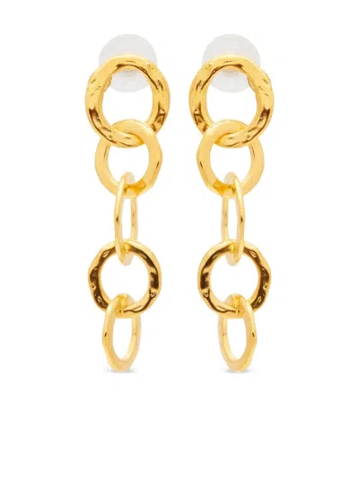 Kenneth Jay Lane 5 Ring Drop Earrings