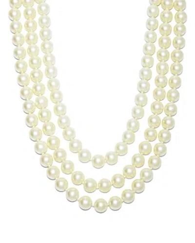 Kenneth Jay Lane Barbara Imitation Pearl Necklace, 17 In White