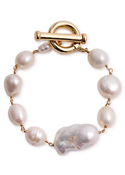 Kenneth Jay Lane Baroque Pearl-embellished Bracelet