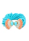 Kenneth Jay Lane Beaded 22kt Gold-plated Bracelet