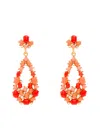Kenneth Jay Lane Beaded 22kt Gold-plated Drop Earrings In Multi