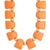 Kenneth Jay Lane Beaded Collar Necklace In Gold