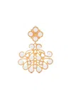 Kenneth Jay Lane Sculpted 22kt Gold-plated Drop Earrings In Gold