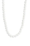 Kenneth Jay Lane Beaded Necklace In Metallic