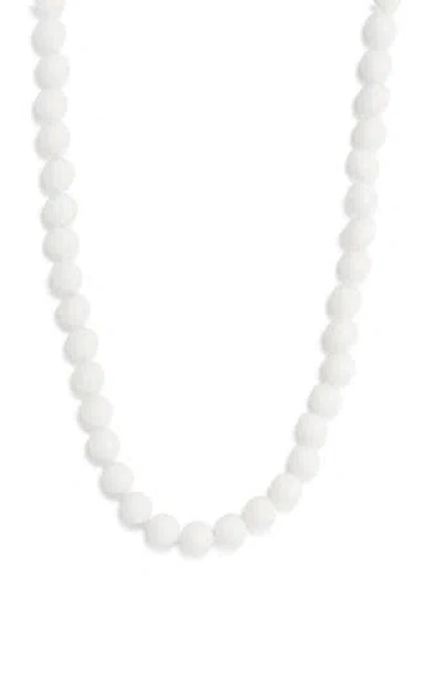 Kenneth Jay Lane Beaded Necklace In Metallic