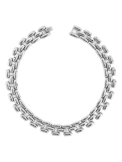 Kenneth Jay Lane Cable-link Necklace In Silver