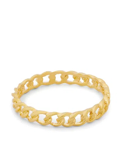 Kenneth Jay Lane Chain Bangle Bracelet In Gold