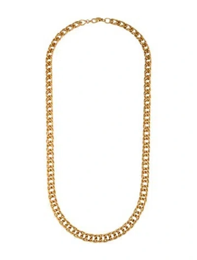 Pre-owned Kenneth Jay Lane Chain Link Necklace, 29.5" In Multicolor