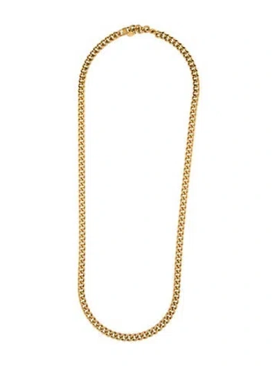 Pre-owned Kenneth Jay Lane Chain Link Necklace, 34" In Multi