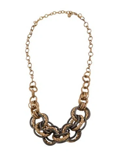 Pre-owned Kenneth Jay Lane Chain Necklace, 21" In Multi