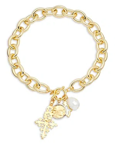 Kenneth Jay Lane Women's 22k Yellow Goldplated & Faux Pearl Heart Pendant Necklace