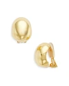 KENNETH JAY LANE CHUBBY HOOP CLIP ON EARRINGS