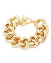 Kenneth Jay Lane Chunky Chain Link Bracelet In 18k Gold Plated In Gold